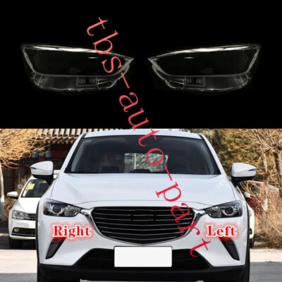 Cubierta de lente de faro lateral diestro y derecho para Mazda CX-3 2016-2021 carcasa Foto 1 de 4