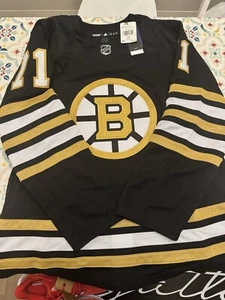 Adidas BOSTON BRUINS Taylor Hall (71) Home Black NHL Jersey Mens 54-XL NWT - Picture 1 of 6