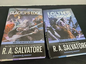 Glacier's Edge & Lolth's Warrior SIGNED RA Salvatore (2022,HC,1st/1st) BRAND NEW - Picture 1 of 10