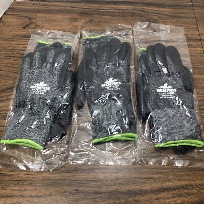 3 pares de guantes profesionales de corte Memphis 92723PUXL talla XL Ansi 2 resistentes a cortes Foto 1 de 4
