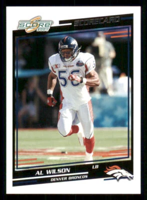 2004 Score Scorecard #95 Al Wilson /625 - Image 1 of 2