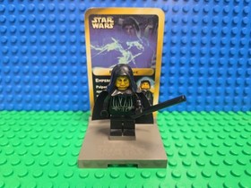 LEGO Emperor Palpatine Minifigure W Card sw0041 7200 7166 3340 Star Wars Rare 