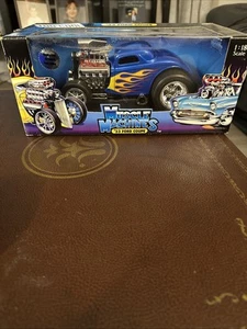 Muscle Machines '33 Ford Coupe 1:18 Scale Diecast Hot Rod Blue - Picture 1 of 2
