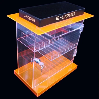 NEW! ACRYLIC LOCKING DISPLAY CASE - RETAIL STORE PARTS AND JUICE CABINET - Image 1 of 3
