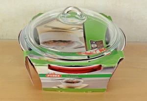 Pyrex Impressions Multifunktionaler runder Schmortopf 24 cm/2,5L  Klarglasdeckel - Bild 1 von 10