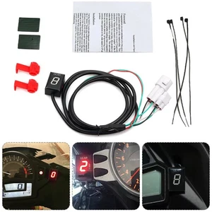 Motorrad Ganganzeige Rot LED Anzeige für Yamaha Fz6 Fz1 YZF-R6 /R1 Mt01 Xj6 Xjr - Bild 1 von 22