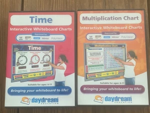 Daydream Education: TIME & Multiplication Interactive Whiteboard Charts [CD-ROM] - Picture 1 of 3