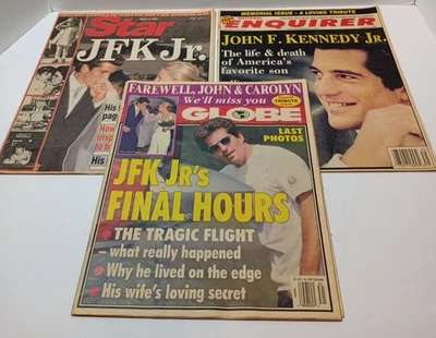 John F Kennedy Jr. JFK Memorial Magazines 1999 Lot Of 3 Vintage Foto 1 de 4