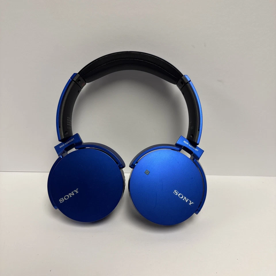 Sony MDR-XB650BT Wireless Stereo Headset Extra Bass Bluetooth Blue - Image 1 of 4