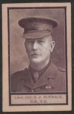 SNIDERS & ABRAHAMS (AUSTRALIA)-VC'S & OFFICERS (SERIES B) 1916-#06- SCARCE CARD! - Image 1 of 2