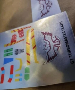 Transformers G1 Repro Stickers For G1 Euro Turbomaster And PREDATORS - Picture 1 of 8