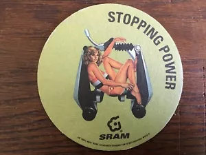 Sous bock de bière vintage SRAM (accesoires vélos) Stopping power - Imagen 1 de 4