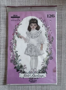 CUTE 80’s Little Darlings Pattern #126 Girls Puff Sleeve Ruffled Dress Size 6-8 - Picture 1 of 2
