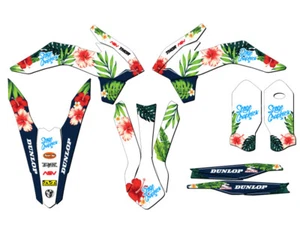 2015-2016 XC TROPIC White Senge Graphics Kit Compatible with KTM - Picture 1 of 10