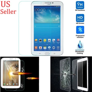 9H ULTRA CLEAR TEMPER GLASS SCREEN PROTECTOR For SAMSUNG GALAXY TAB 3 7.0 T210 - Picture 1 of 5
