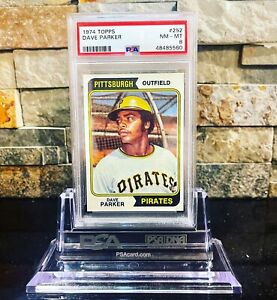 1974 Topps #252 Dave Parker Pittsburgh Pirates RC Rookie PSA 8 NM-MT
