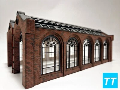 Modelux TT GAUGE 'Cheltenham' 2 lane engine shed kit - Image 1 of 4