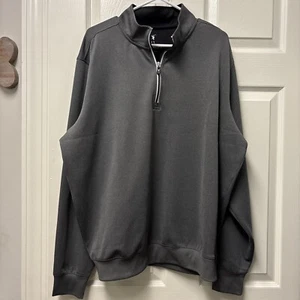 Maglione pullover golf Fairway & Greene Tech 1/4 zip performance nero uomo taglia XL - Foto 1 di 7