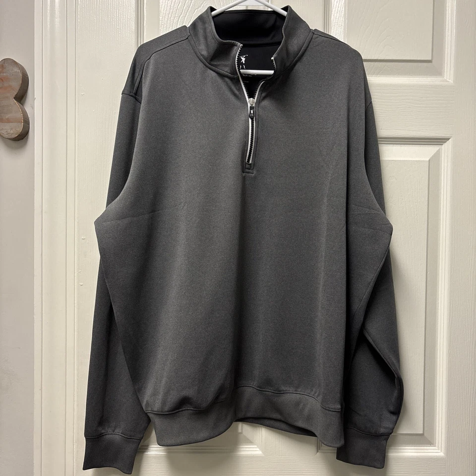 Fairway & Greene Tech 1/4 zip performance golf sweater pullover black Mens Sz XL - Image 1 of 4