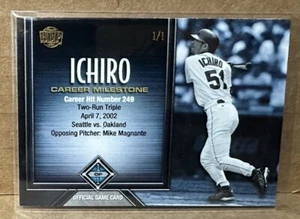 Ichiro Suzuki 2017 HBP pietra miliare carriera successo #249 4/7/2002 #1/1 SP Mike Magnante - Foto 1 di 1