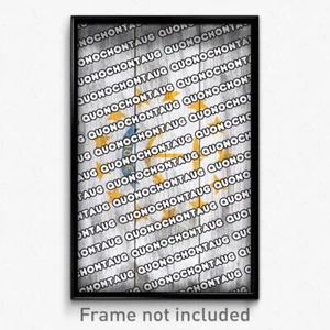Quonochontaug Rhode Island Poster (RI City Souvenir 11x17 Town Print) - Picture 1 of 1