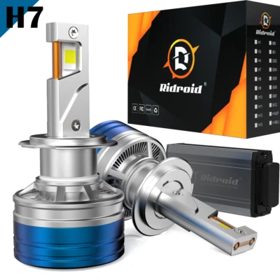 2x H7 LED High/Low Beam Headlight Bulbs 300W 30000LM For BMW E90 F30 328i 330i - Image 1 of 4