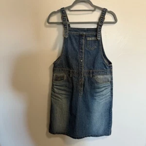 Vestido Falda Mono Jean Maru Y2K Botones Granjero Vintage M - Imagen 1 de 6