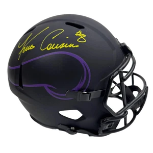 Autographed/Signed Kirk Cousins Vikings Eclipse Full Size Replica Helmet BAS COA - Picture 1 of 4
