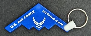 2er Set USAA US Air Force Stealth Fighter und Doppelring Schlüsselanhänger - Bild 1 von 4