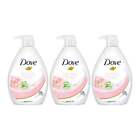 Dove Rose Soothing W/ Rose X Aloe Vera Body Wash, 33.8 Fl Oz. (Pack Of 3)