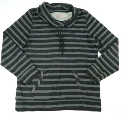 MADE FOR LIFE hoodie size LARGE sweater striped NEW $42 (de80) - Image 1 of 4