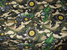 Feuille de berceau personnalisée MadieBs John Deere tracteur vert camouflage