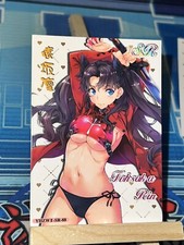 Rin Tohsaka Fate Stay Night Cherry Blossom Kiss Goddess Story Anime Card Sexy SR