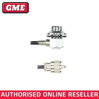 GME ABL005 SO239 R/ANGLE BASE, 5M COAX CABLE, PL259 TERMINATED - image 1 of 3