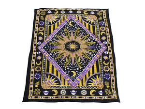 Lightweight 100% Cotton Quilted Hand Block Printed Floral Cotton Baby Quilt - Picture 1 of 6