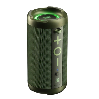 Altoparlante senza Fili Bluetooth 5.3 REMAX Courage Impermeabile Verde Usb-C - Immagine 1 di 3