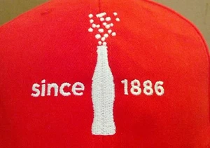 Coca Cola since 1886 Cola Flasche Mütze Kappe rot Neu ohne Etikett Neu ohne Etikett - Bild 1 von 5