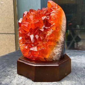 Impresionante cueva de cristal de citrino de 4,25 lb - muestras minerales brillantes - Imagen 1 de 12