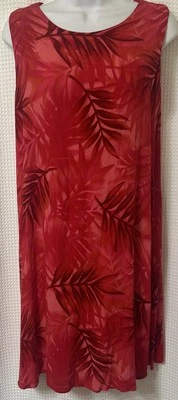Hibiscus Collection Hawaii Dress Womens One Size Sleeveless Dress Crinkle Rayon - image 1 of 4