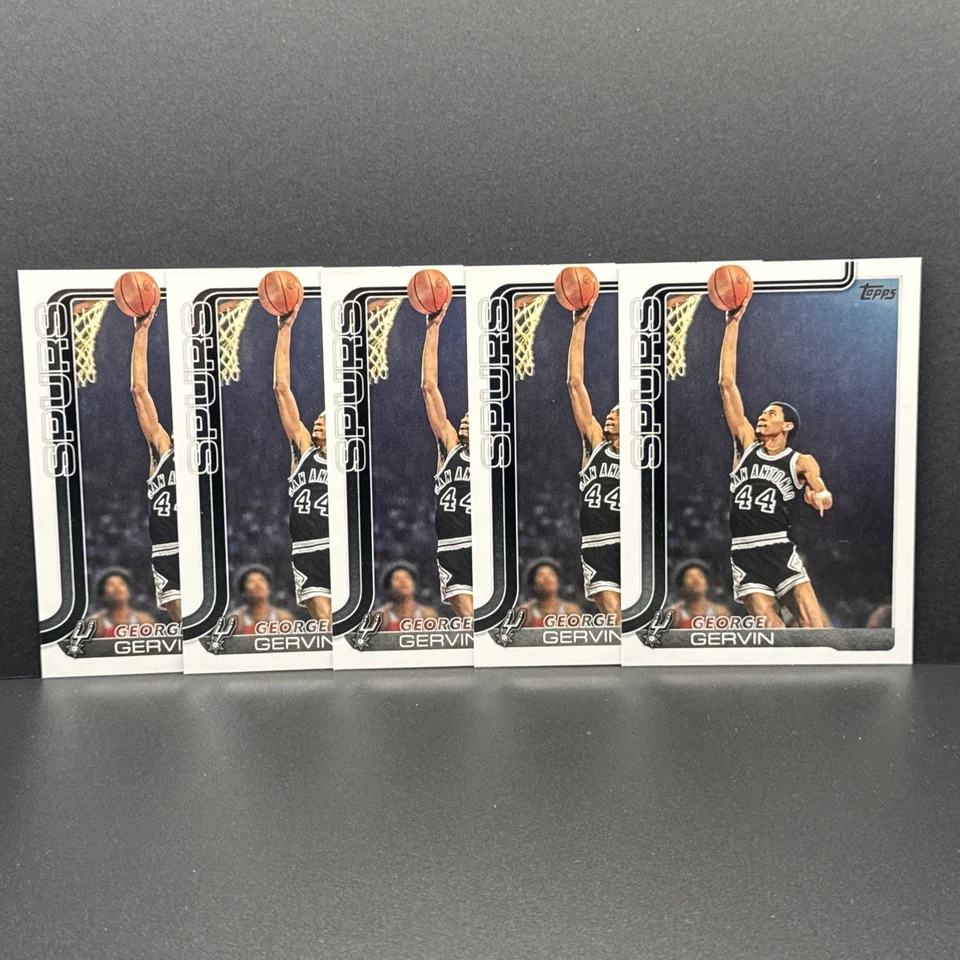Lote de 5 tarjetas de baloncesto Topps #265 George Gervin 2025-26 *Envío gratuito* Foto 1 de 1