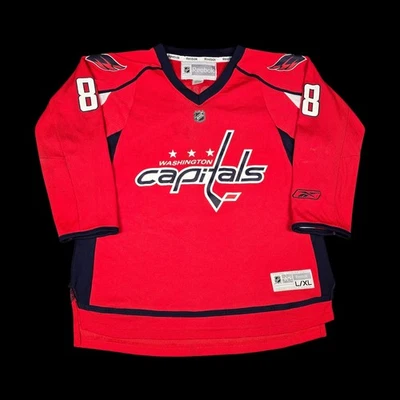 Reebok Alexander Ovechkin Jersey Youth L/XL Washington Capitals NHL Red Hockey - Image 1 of 4