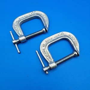2 Vintage verstellbare 1 1/2" C Klemmen, Nr. 1415, Made in USA - Bild 1 von 13