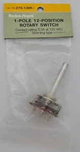 Radio Shack 275-1385 1 Pole 12 Position Rotary Switch - Picture 1 of 3