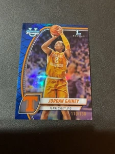 2024-25 Bowman Chrome U Jordan Gainey Blue Reptilian 1st Rookie - #110/150 - Tenn - Bild 1 von 4