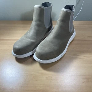 BOGS Chelsea Cypress Composite Toe Taupe Leather Sz 8 - Picture 1 of 9