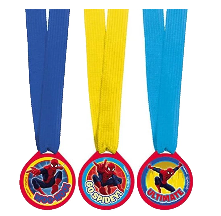 Amscan Amazing Spider-Man Fiesta de Cumpleaños Mini Premio Medallas Favor (12 Piezas), Mul Foto 1 de 1