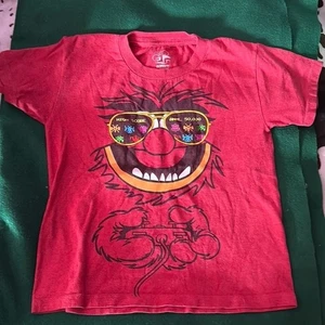 Sesame Street Animal Vintage Red Graphic T-Shirt Short Sleeve Size XS Kids Tee - Picture 1 of 3