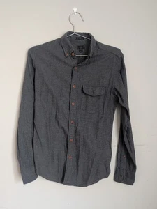 Vintage J. Crew men's XS shirt Dark gray Slim button up slim cotton - Picture 1 of 4