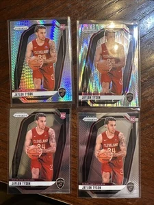 2024-25 Panini Prizm Jaylon Tyson Rookie Skewed Prizm /249 Hyper Silver & 2 Base - Foto 1 di 10
