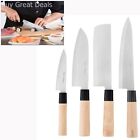 Hiroshi Nakamoto Japanese Knife Set 4 Piece Sushi & Sashimi Chef Knives Culinary